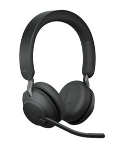 Jabra Evolve2 65 MS Stereo Office Headset With Link 380 USB-C Wireless Adapter (Black)