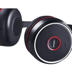 Jabra Evolve 75+ MS Noise Cancelling Wireless Headset With Charging Stand & USB Adapter