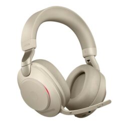 Jabra Evolve2 85 UC Stereo ANC Headset With Link 380 USB-C Wireless Adapter And Charging Stand (Beige)