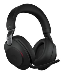 Jabra Evolve2 85 MS Stereo ANC Headset With Link 380 USB-A Wireless Adapter And Charging Stand (Black) - Image 1