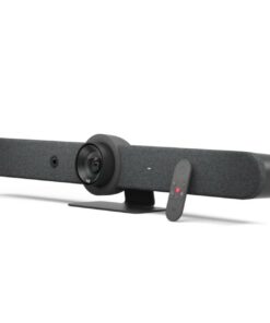 Logitech Rally Bar All-In-One 4K Ultra HD Video Bar With Built-In Microphone & Speakerphone For Midsize Rooms (Graphite)