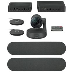 Logitech Rally Plus 4K Ultra-HD ConferenceCam System, Certified For Zoom, MS Teams, Meet/Hangouts