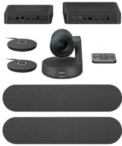 Logitech Rally Plus 4K Ultra-HD ConferenceCam System, Certified For Zoom, MS Teams, Meet/Hangouts
