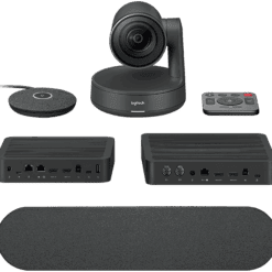 Logitech RALLY System (Incl, 1 speaker, 1 micpod, 1 Table Hub, 1 Display Hub, 1 x camera) w/ mount accessories - Image 1