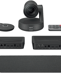Logitech RALLY System (Incl, 1 speaker, 1 micpod, 1 Table Hub, 1 Display Hub, 1 x camera) w/ mount accessories
